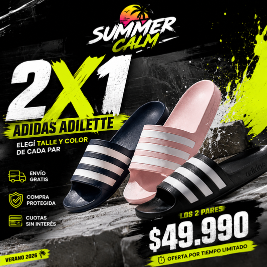 2X1 ADIDAS ADILETTE